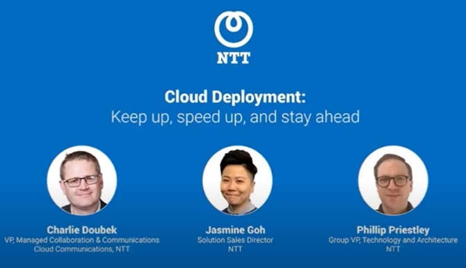 Cloud deployment team on a call