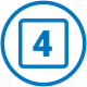 Icon of the number 4