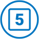 Icon of the number 5