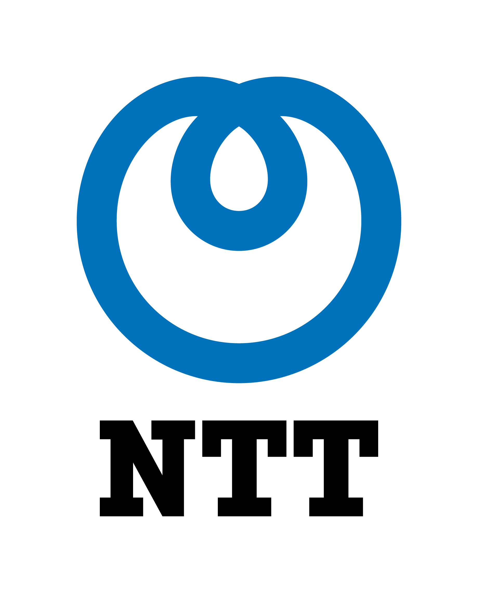 Full colour stacked NTT logo