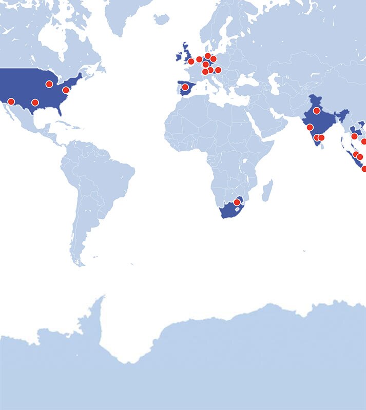Global Data Centers map